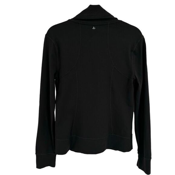 Prana Full Zip High Neck Athletic Jacket Black Large - Picture 6 of 8